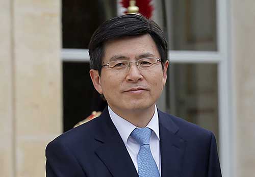 南韓總統朴槿惠遭國會彈劾停職，國務總理黃教安代掌國政