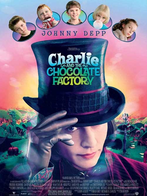 《查理與巧克力工廠》電影海報
