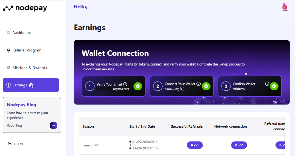 Nodepay Earnings